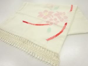 ビロードレースリボン織花模様ショール